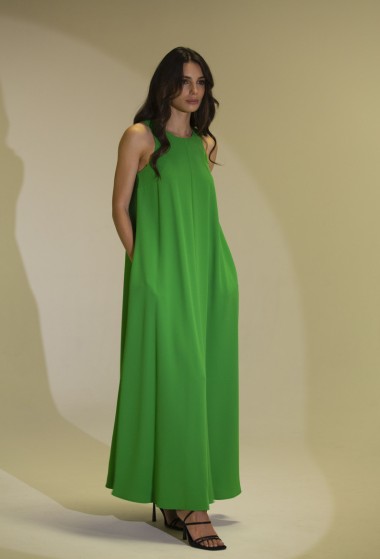 Vestito lungo Roxanne Verde